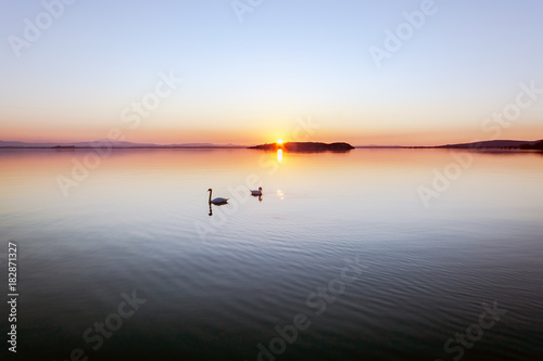 Sunset at Lake Trasimeno