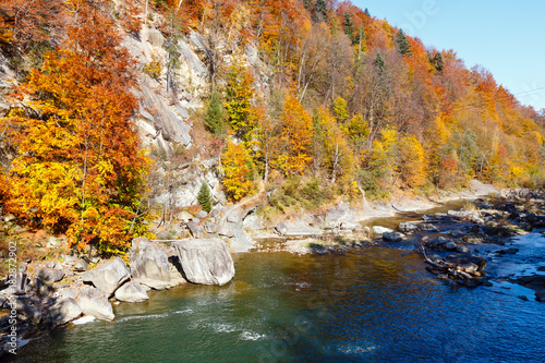 Prut River  Yaremche  Ukraine.