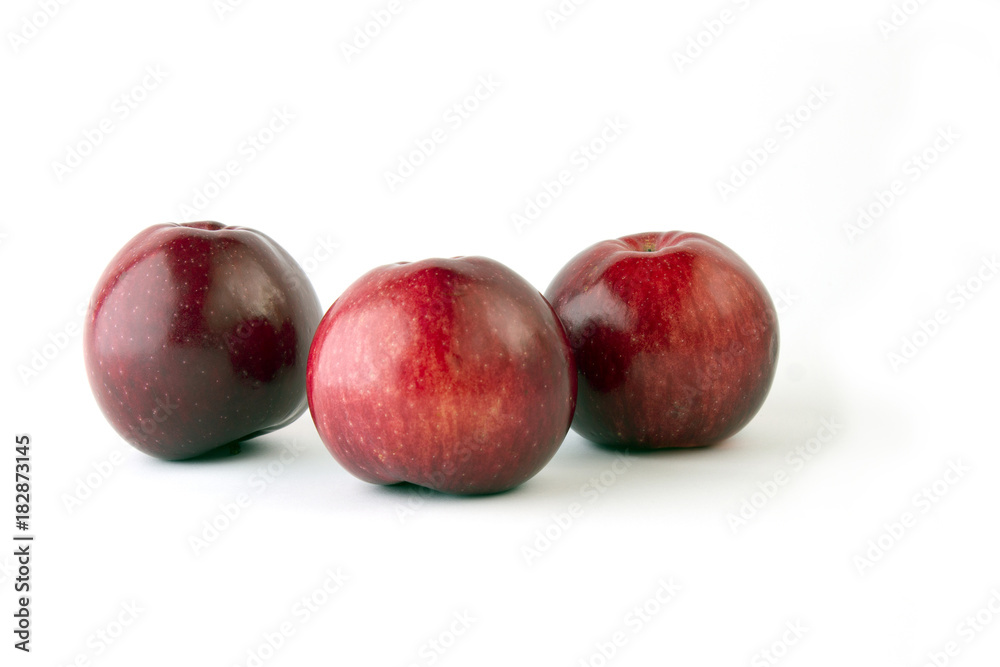 Red apples isolated