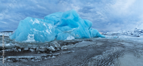 Iceberg lagoon in Fjallsarlon, Iceland