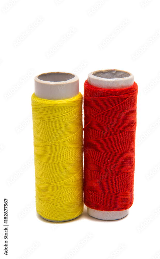 colored sewing thread isolated colored sewing thread isolated