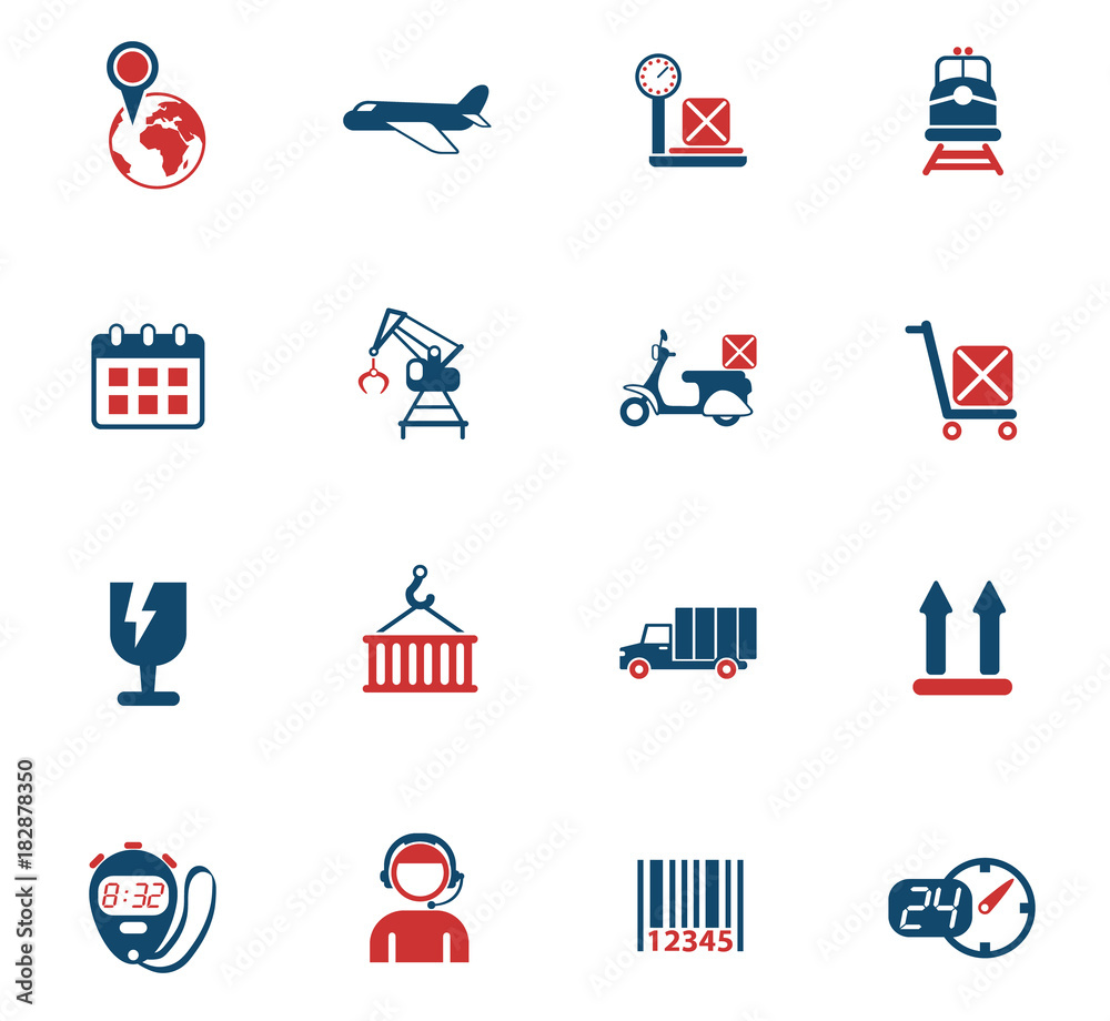 logistic icon set logistic icon set
