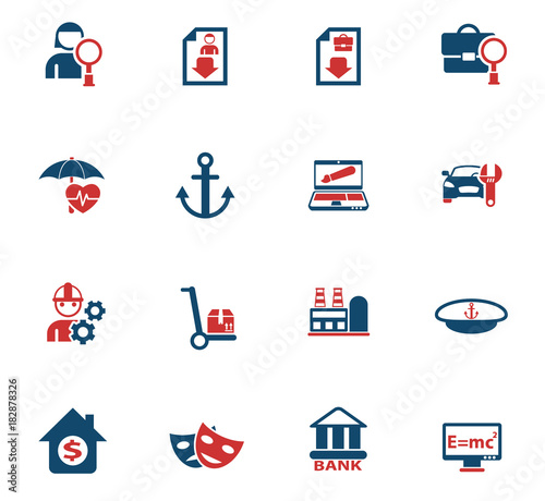 job search icon set