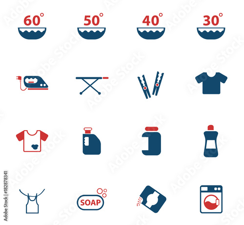 laundry icon set
