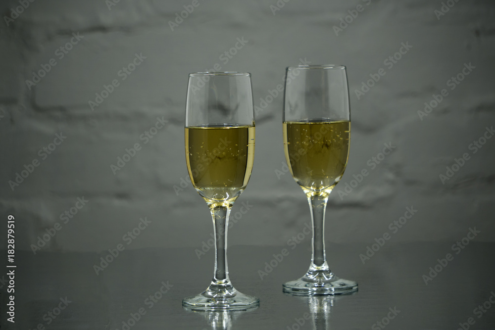 toast of champagne glasses, background of blurred lights toast of champagne glasses, background of blurred lights
