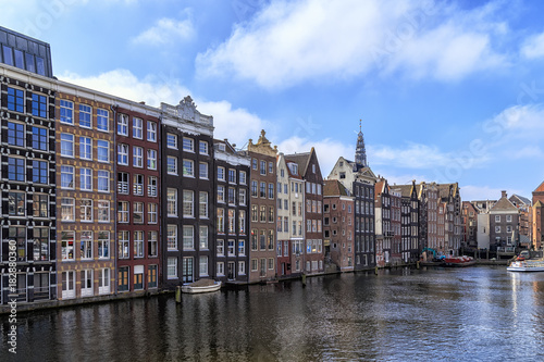 Traditional old buildings in Amsterdam. © tbralnina