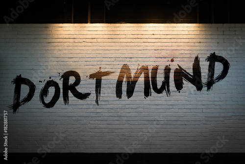 Dortmund concept graffiti on wall