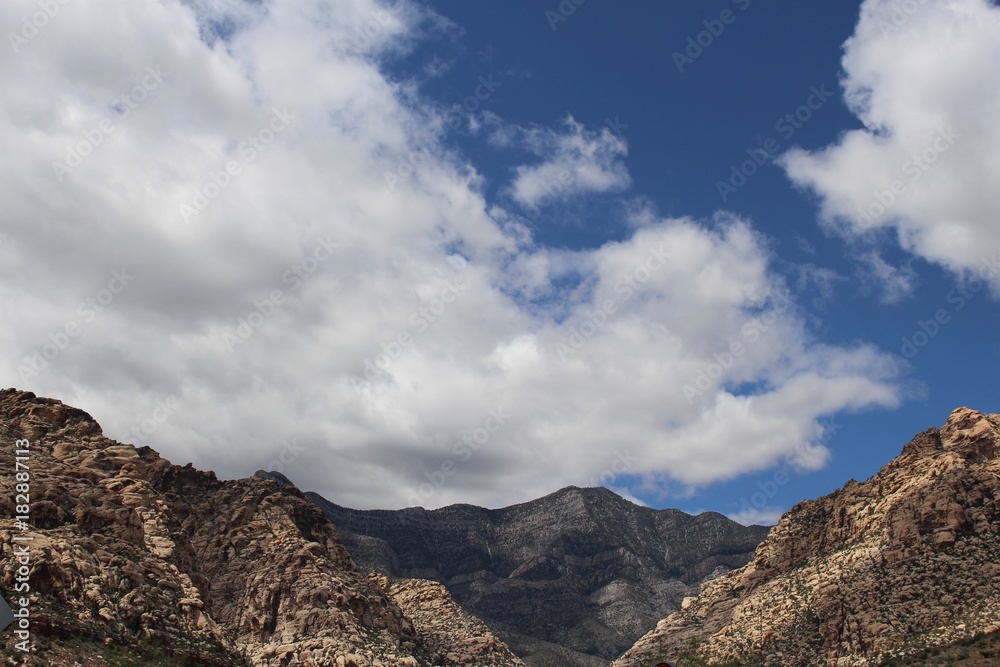 Sky and mountain