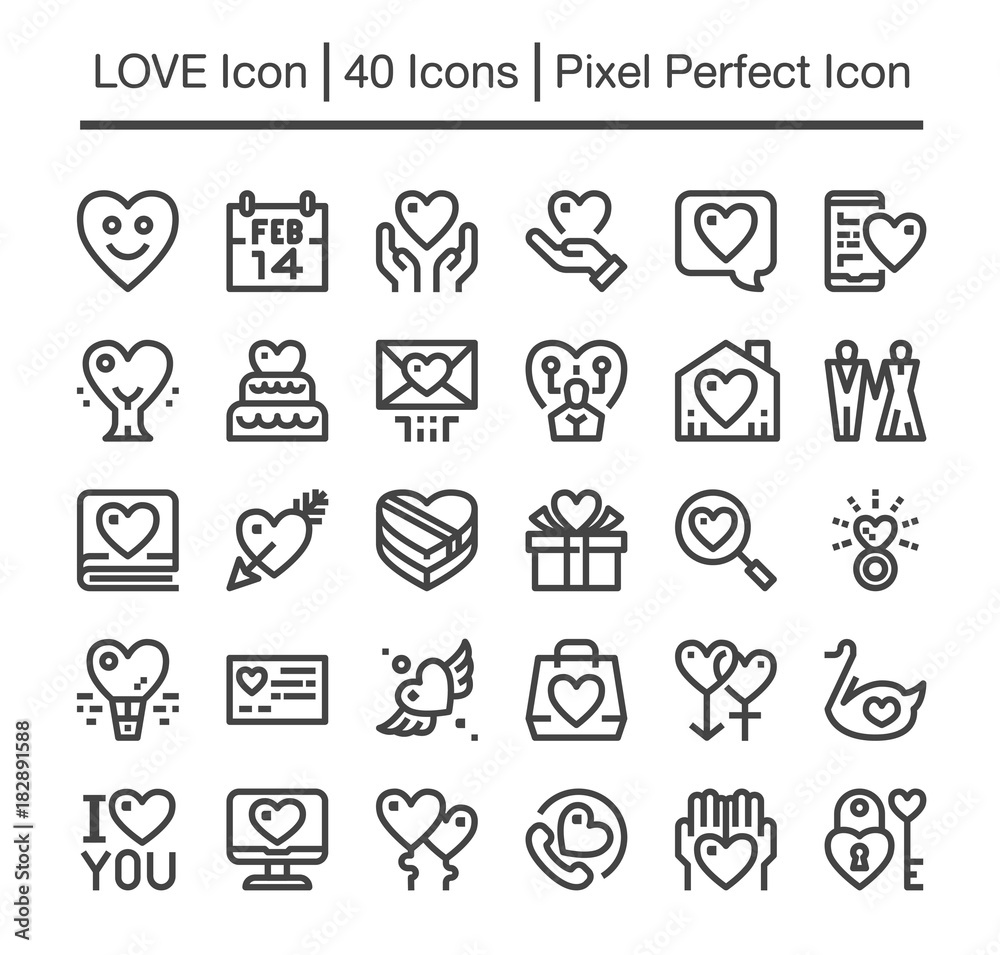 love line icon,editable stroke,pixel perfect icon