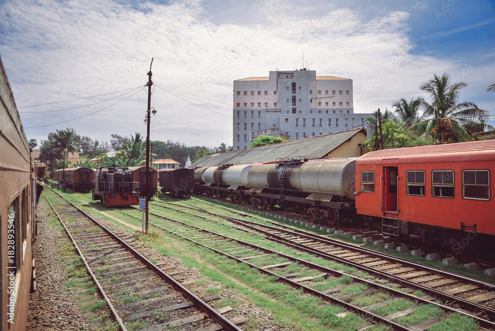 Obraz premium Old railway station