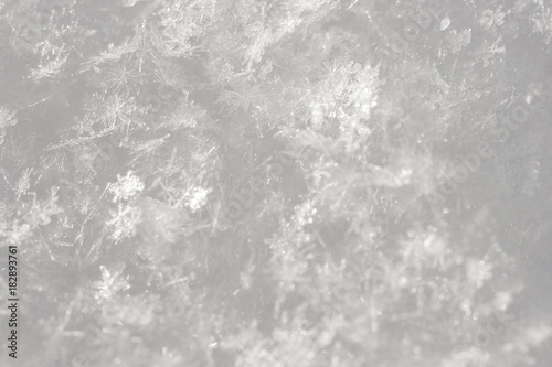 snowflakes close-up, natural background in natural conditions