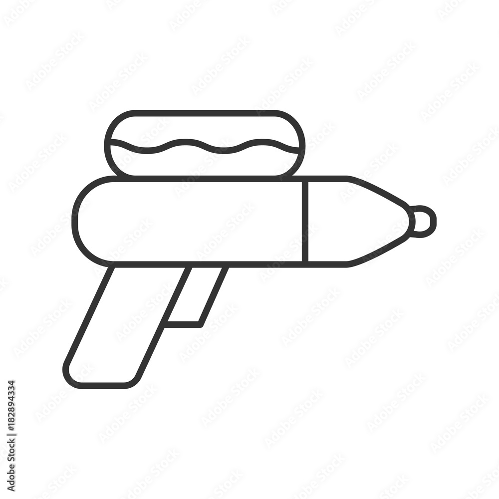 Water gun linear icon Water gun linear icon