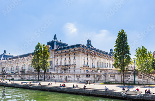 Orsay Museum on the shore of the Seine river, Paris, France