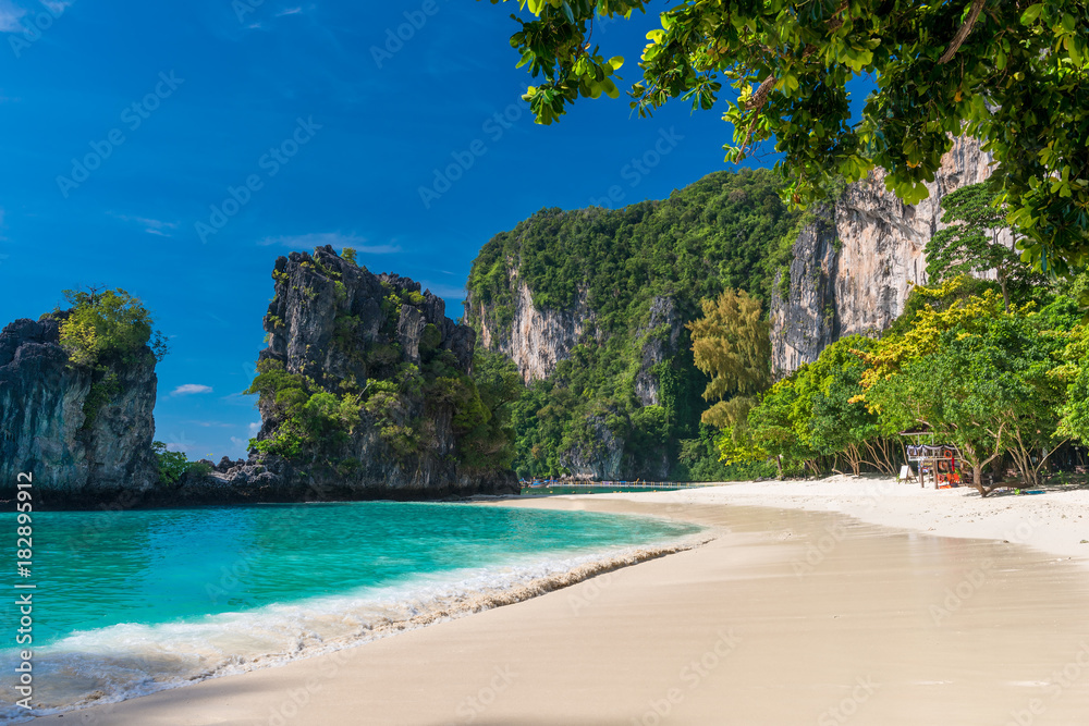 empty beach at the popular tourist site of Thailand - Hong Island empty beach at the popular tourist site of Thailand - Hong Island