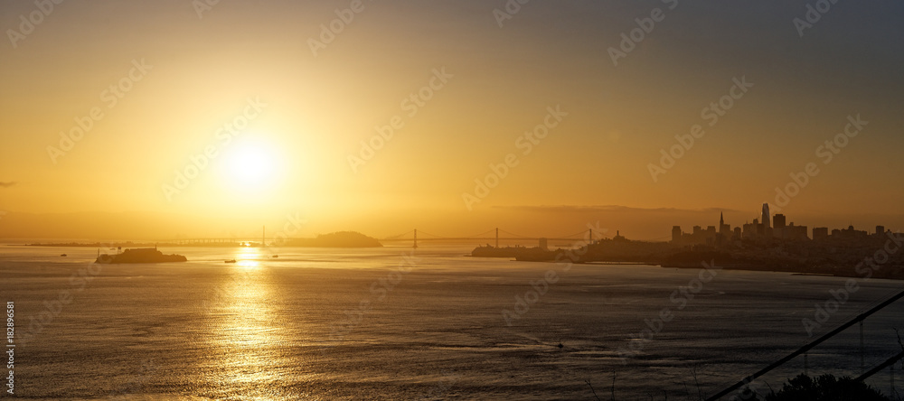 San Francisco Bay at sunrise