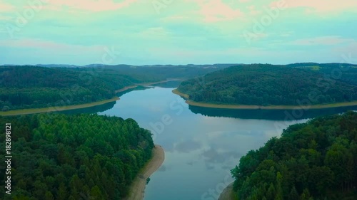 Aerial view of Wiehltalsperre - Wiehl Dam photo