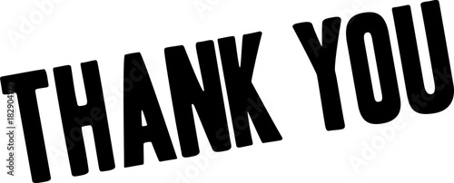 Thank You Word Cloud on a white background. 