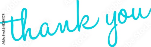 Thank You Word Cloud on a white background. 