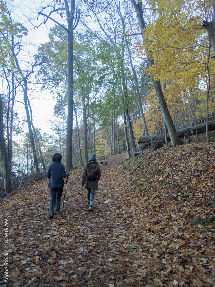 Obraz premium Hiking in Hudson Palisade, New York