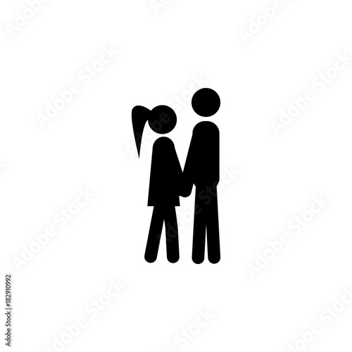 Couple in love Icon. Love or couple element icon. Premium quality graphic design. Signs, outline symbols collection icon for websites, web design, mobile app, info graphics