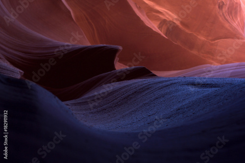 Color sandtone formation at Lower Antelope Canyon near Page, Arizona