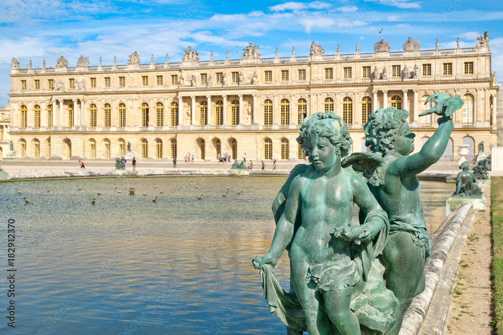 The royal Palace of Versailles near Paris in France