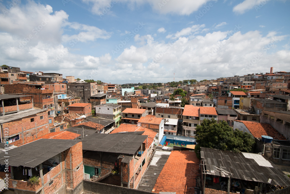 Social Contrast - Brazilian favela view