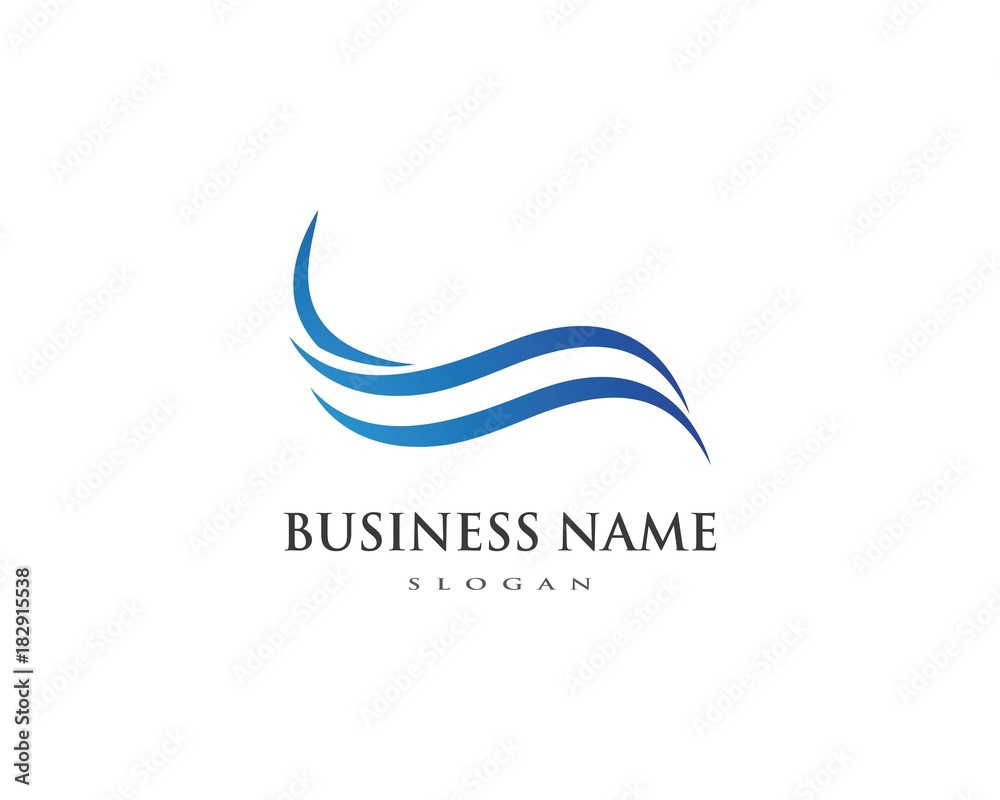 Water Wave symbol and icon Logo Template Water Wave symbol and icon Logo Template