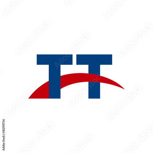 Initial letter TT, overlapping movement swoosh logo, red blue color Free Download Initial letter TT, overlapping movement swoosh logo, red blue color - GFXLoad
