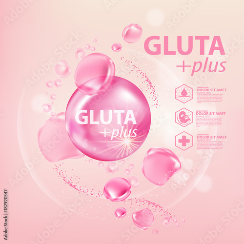 Gluta collagen Serum Skin Care Cosmetic