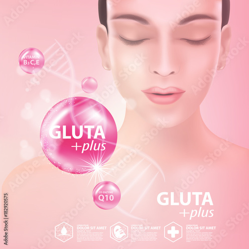 Gluta collagen Serum Skin Care Cosmetic