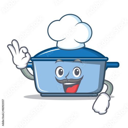 Chef kitchen character cartoon style