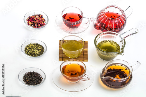 ハーブティーいろいろ Beautiful color herbal tea