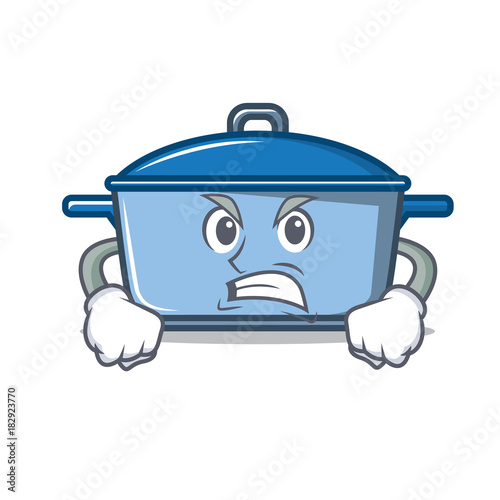 Angry kitchen character cartoon style