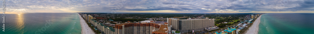 Fototapeta premium Panama Beach FL aerial image