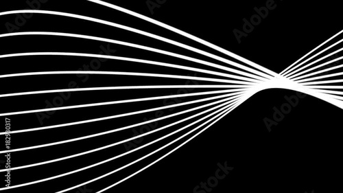 abstract background dancing lines abstract loop geometric black white