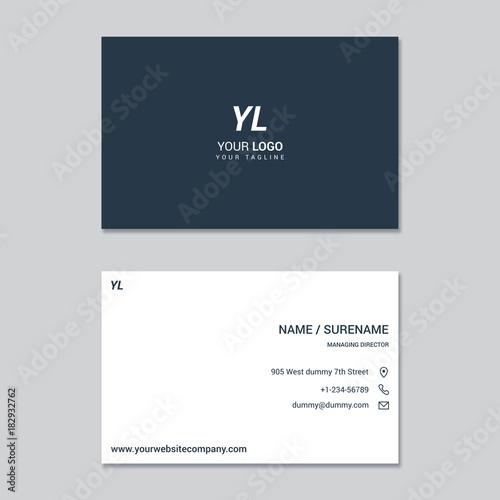 Minimalist and Modern business card template