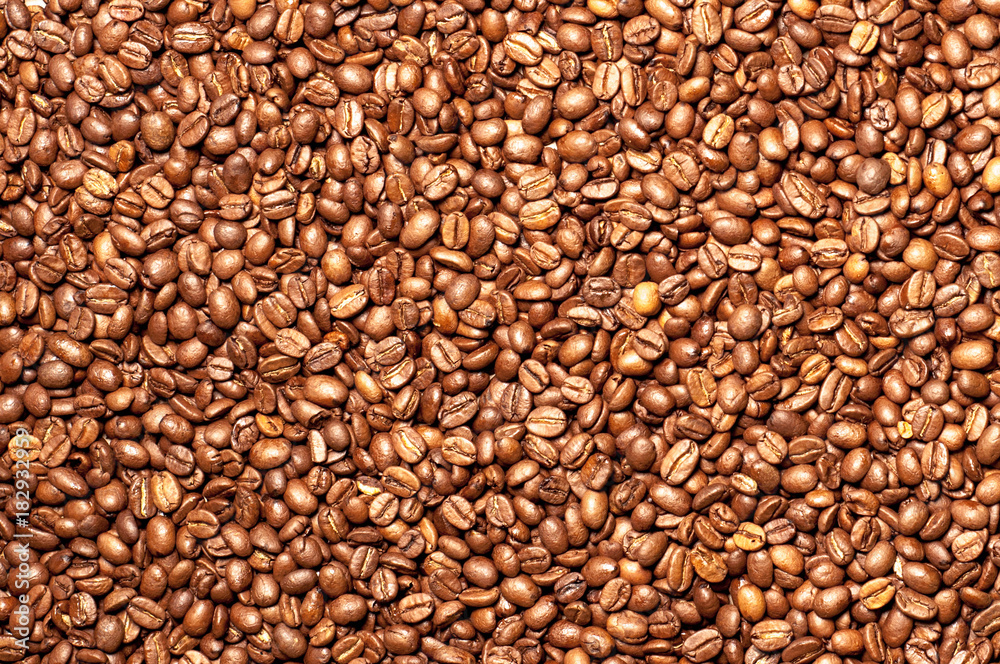 fresh coffee beans. texture of coffee beans fresh coffee beans. texture of coffee beans