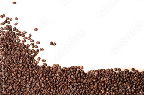 fresh coffee beans. isolate