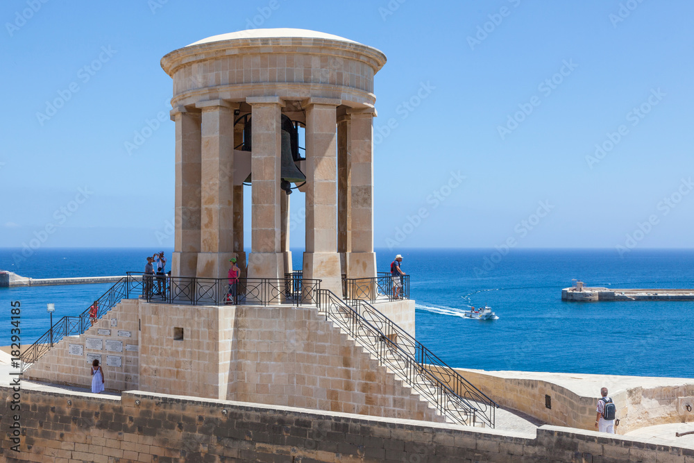 Siege Bell memorial in Valletta