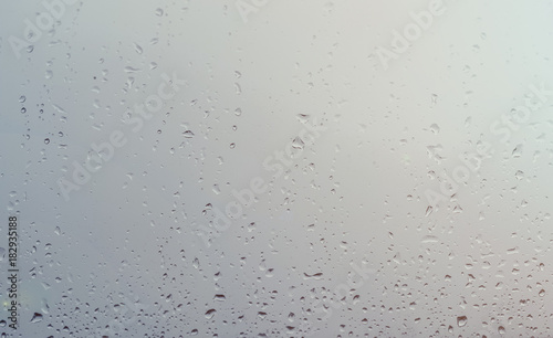 Wallpaper Mural Autumn rain, sweaty glass. a drop of rain on the car window Torontodigital.ca