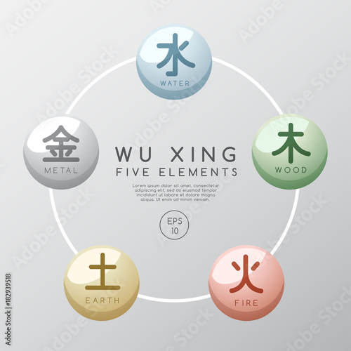 Chinese Five Elements : Vector Illustration