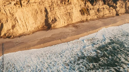 Aerial view of California Coastline along the Big Sur