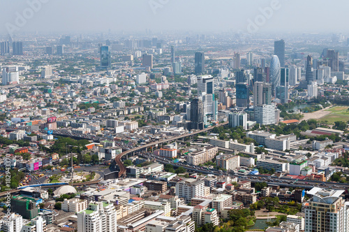 Panoramic view of the Bangkok from the observation deck, buildings, skyscrapers. Bangkok ,Thailand