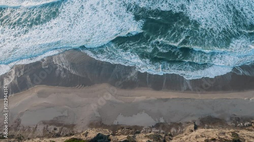 Aerial view of California Coastline along the Big Sur