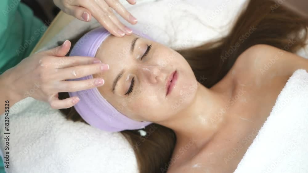 Facial massage by therapist Facial massage by therapist