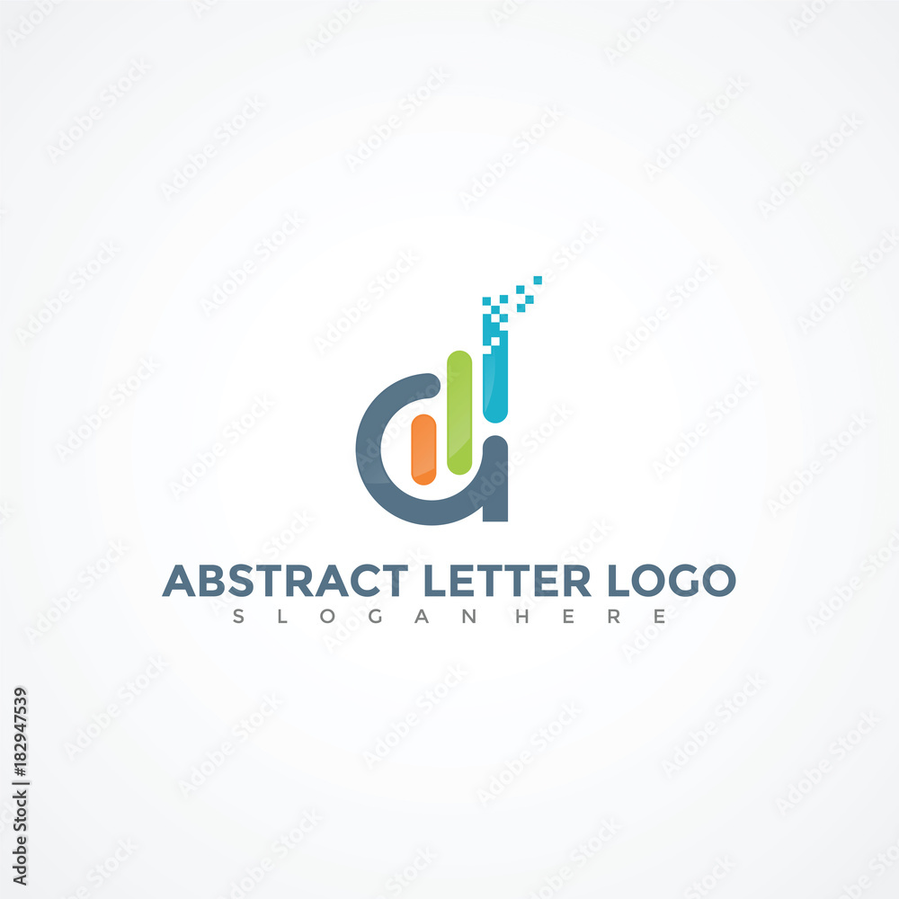 Abstract Letter D Logo Template. Vector Illustrator Eps.10 Abstract Letter D Logo Template. Vector Illustrator Eps.10
