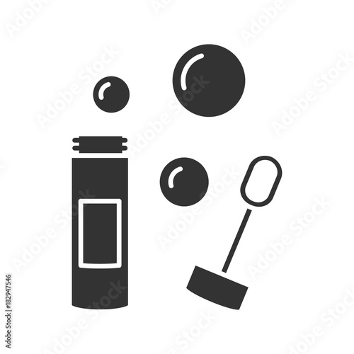 Bubble blower glyph icon