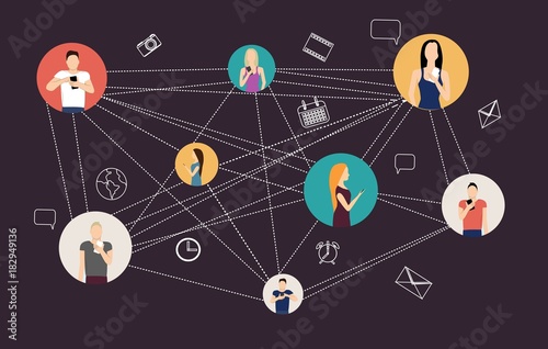 background social networks