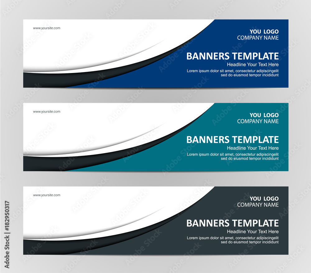 Abstract Web banner design background or header Templates